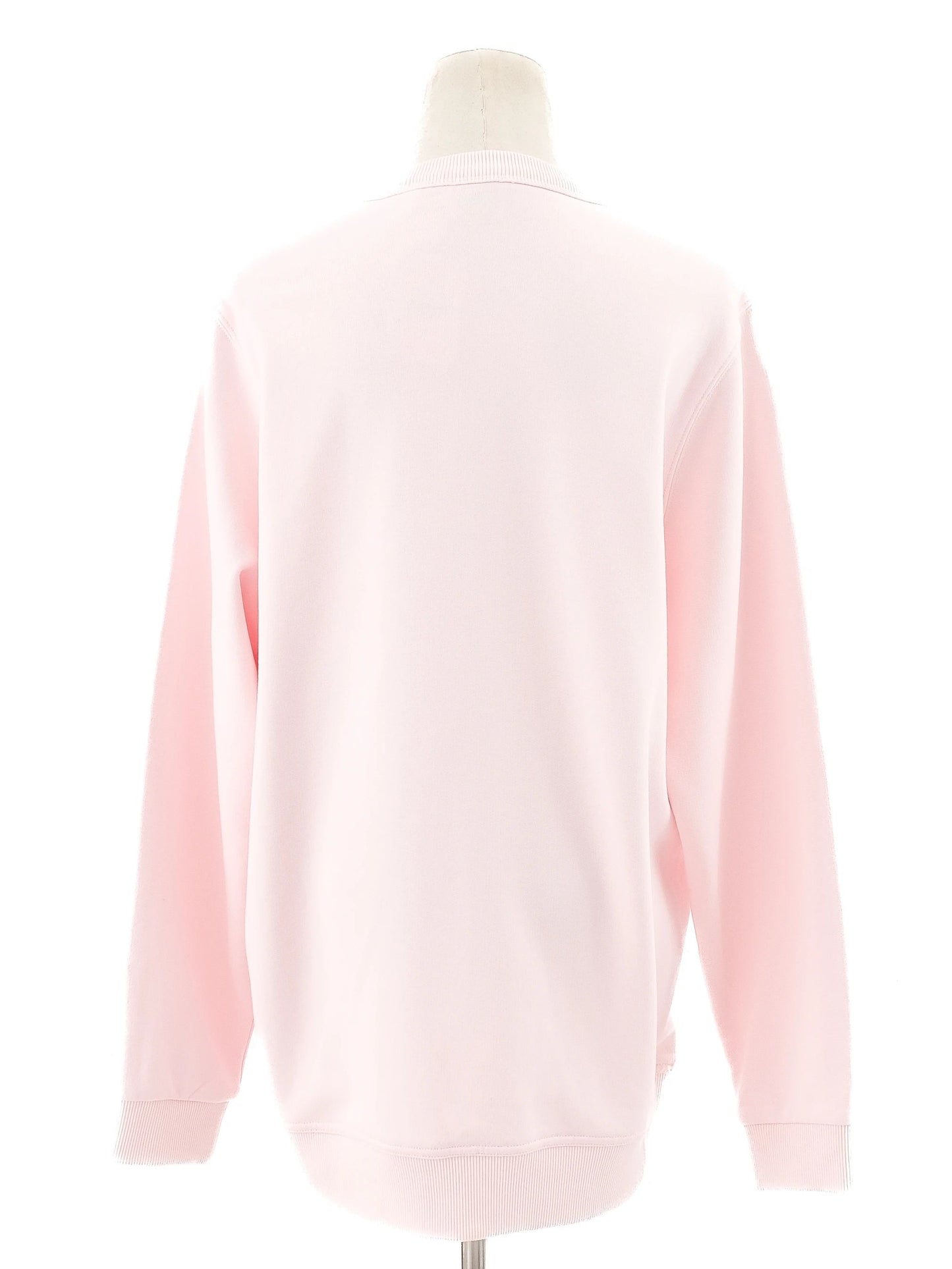 excellent burberry pink cotton sweatshirt size xl women
