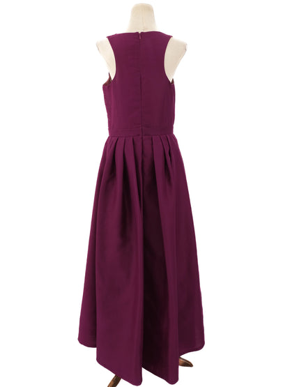 Excellent Zuhair Murad Purple Silk Floor-Length Dress Sleeveless
