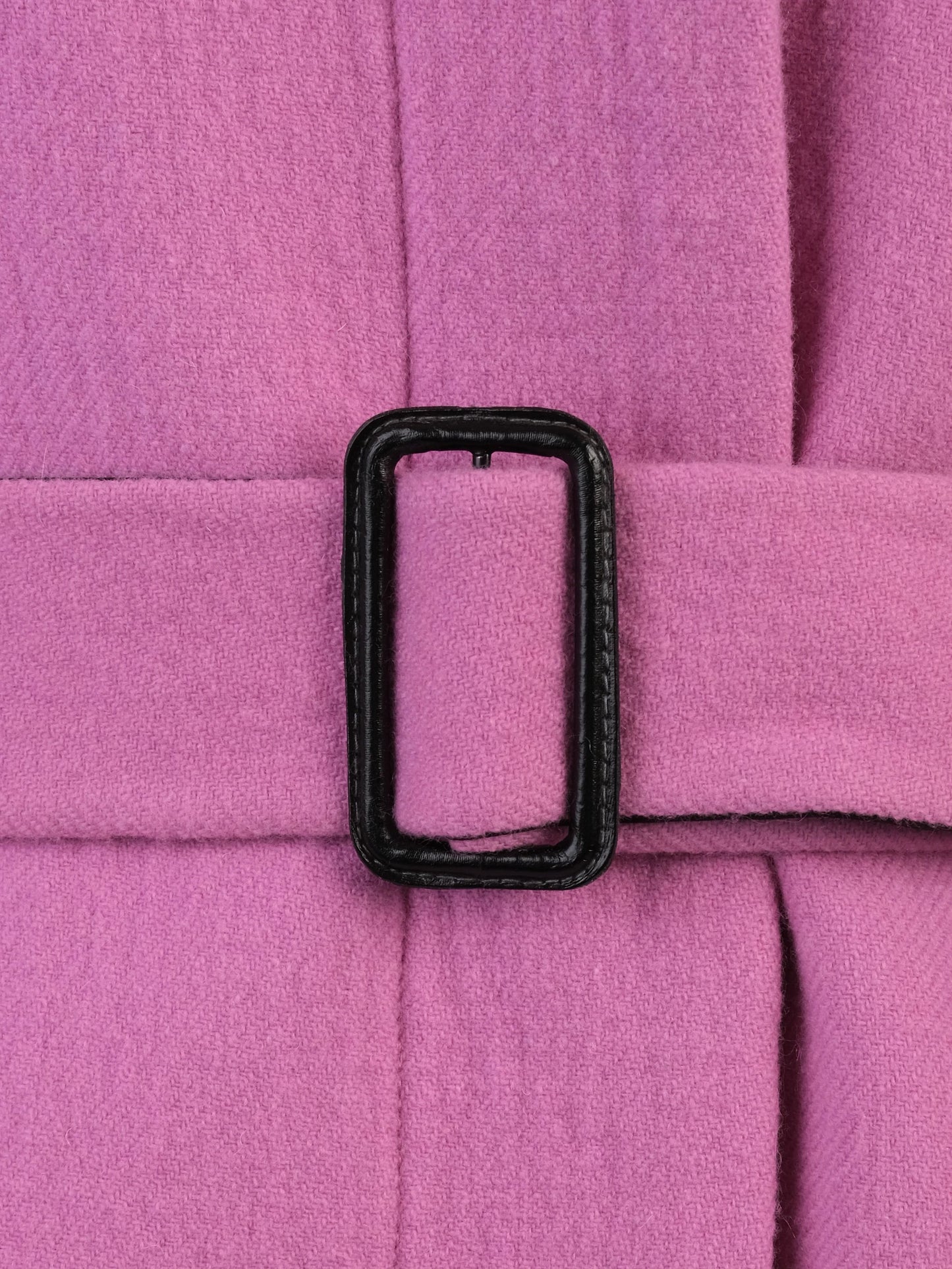 new mantu pink wool coat with belt size m