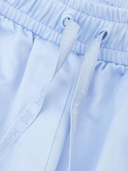 NEW Marella Light Blue Pants Size L with Drawstring and Pockets