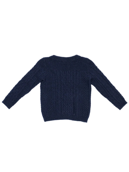 Excellent Burberry Children Blue Wool Sweater Size 8