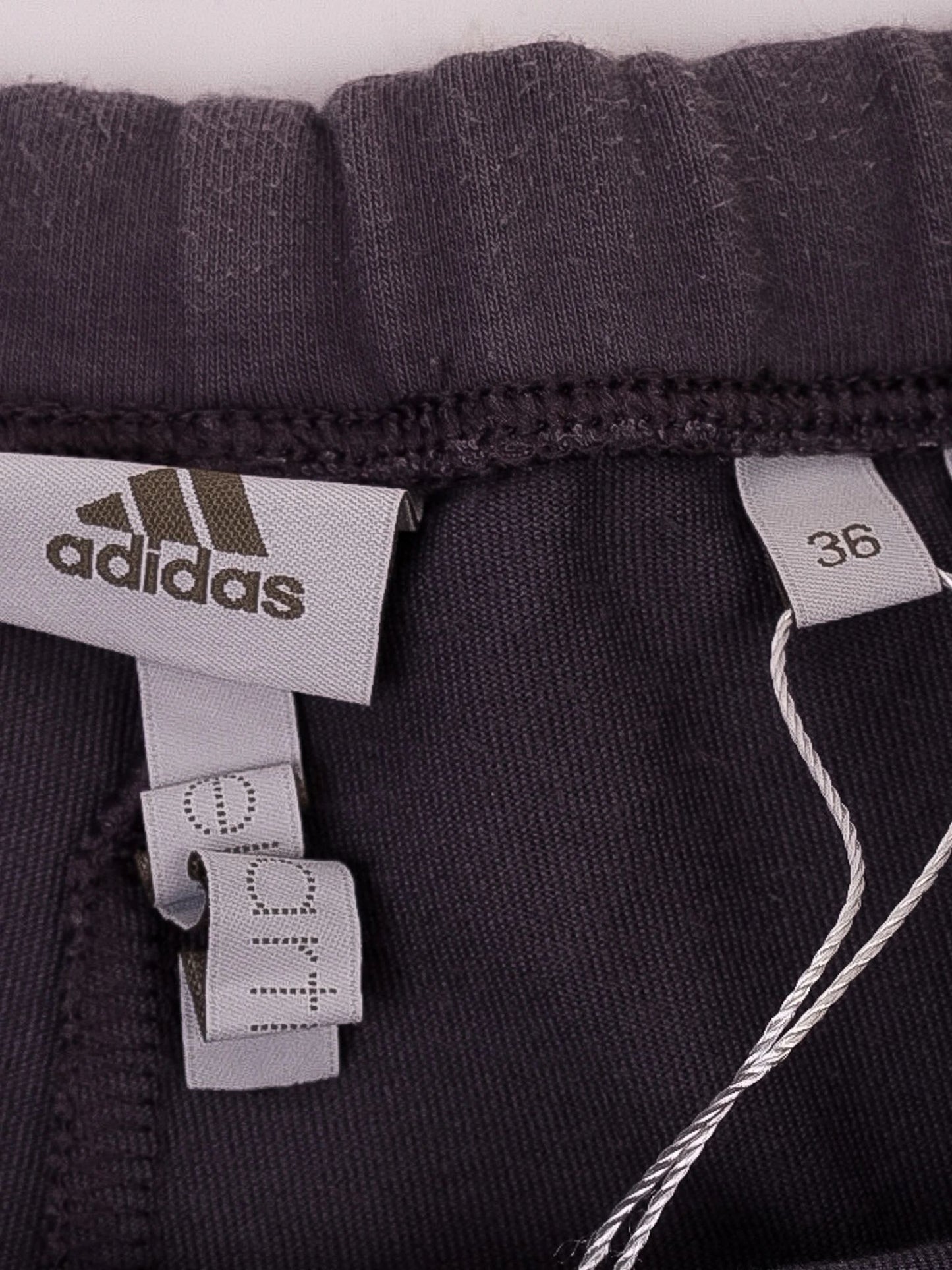 excellent adidas stella mccartney gray pants with skirt overlay size s