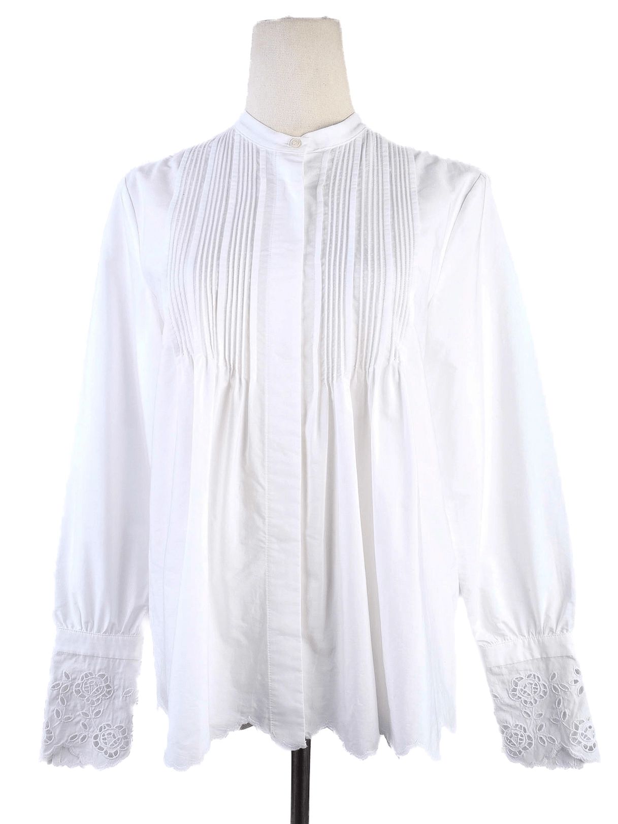 weekend maxmara white cotton blouse xs excellent condition