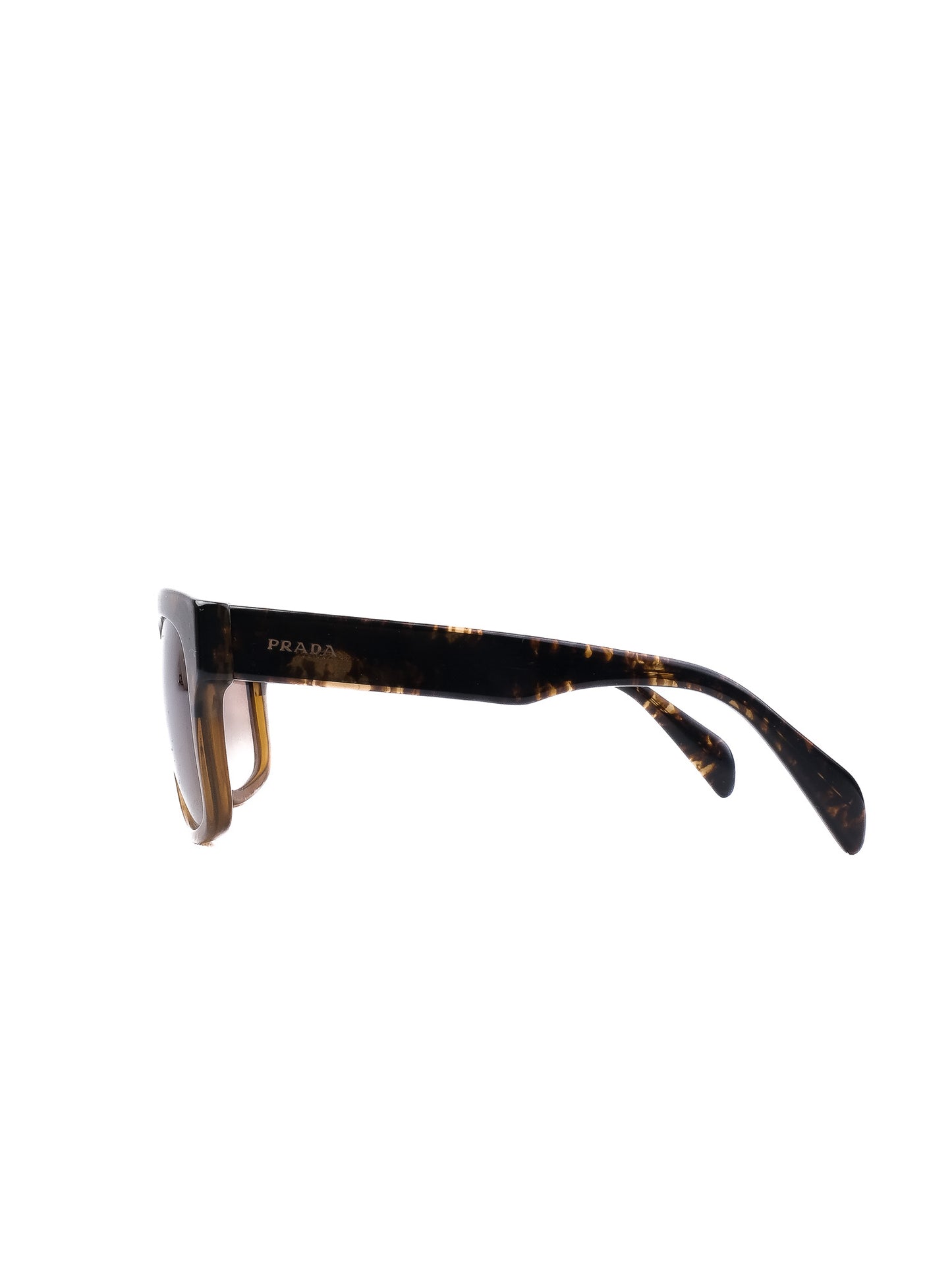 excellent prada tortoiseshell sunglasses brown gradient lenses