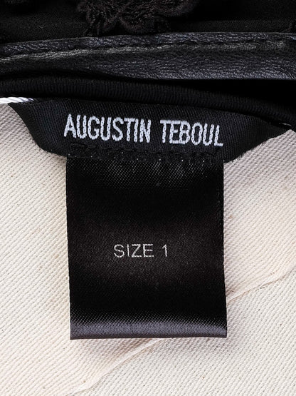 Augustin Teboul Black Sleeveless Gown XS Elegant Embellishments