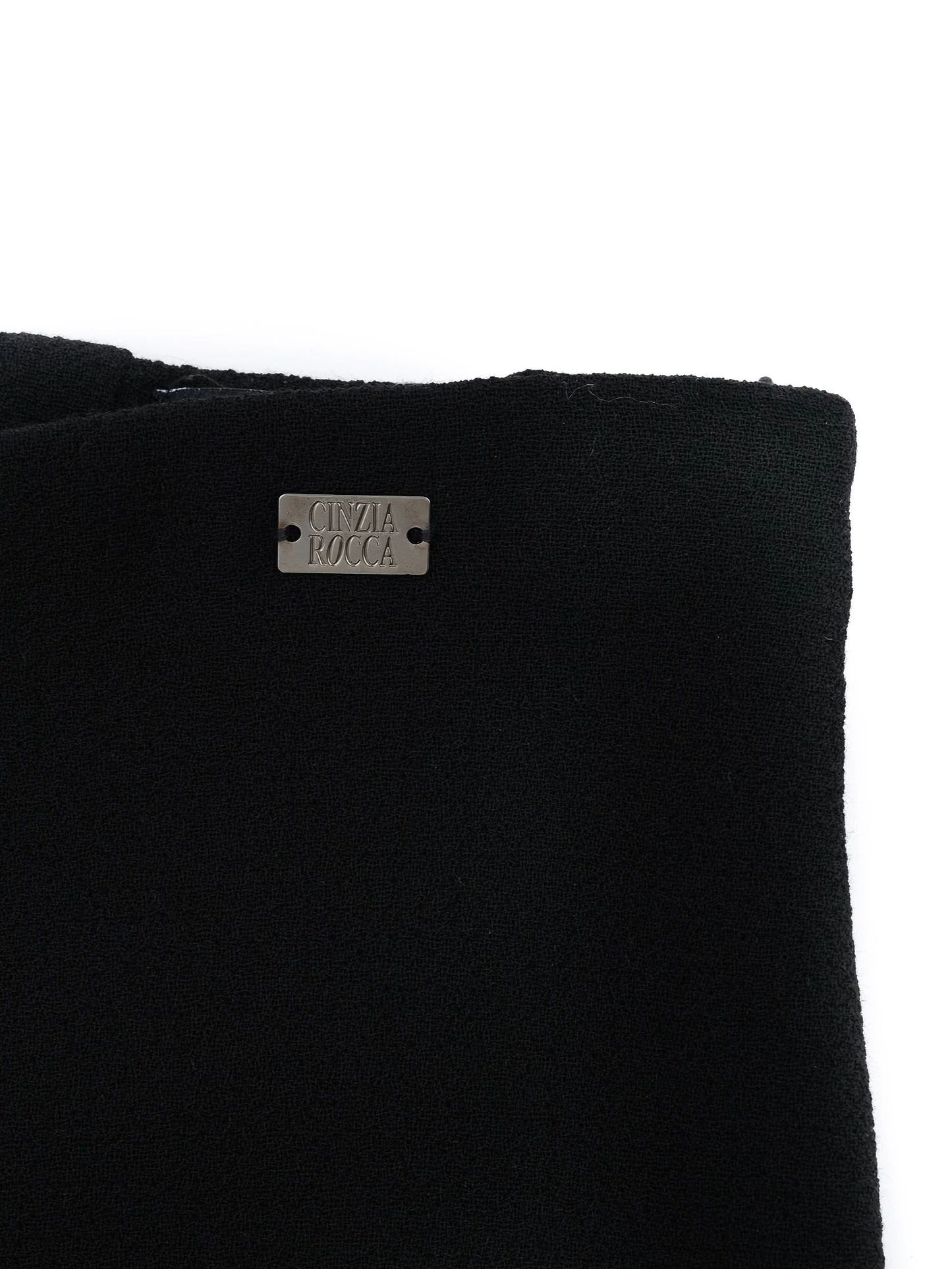 new cinzia rocca black wool pants size l tailored fit