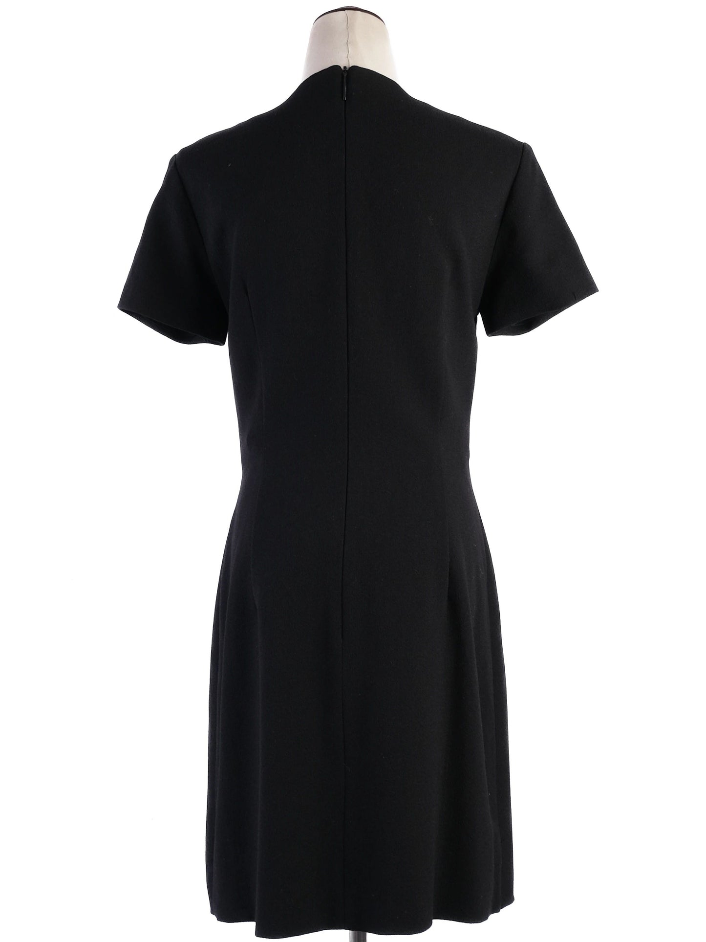 excellent christopher kane black wool dress size m with unique design