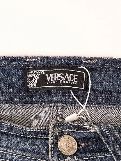 Excellent Versace Jeans Couture Blue Cotton Jeans Size M
