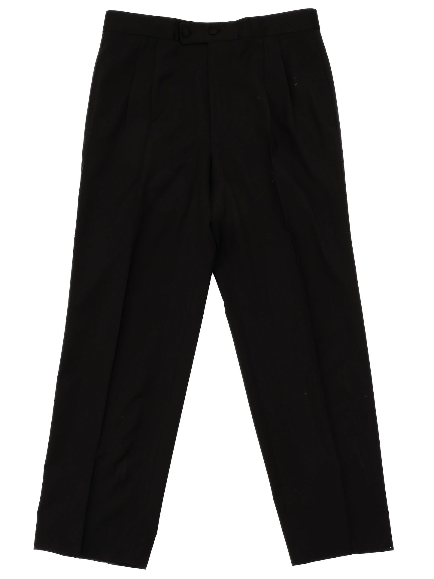 excellent pal zileri black wool trousers men's size m