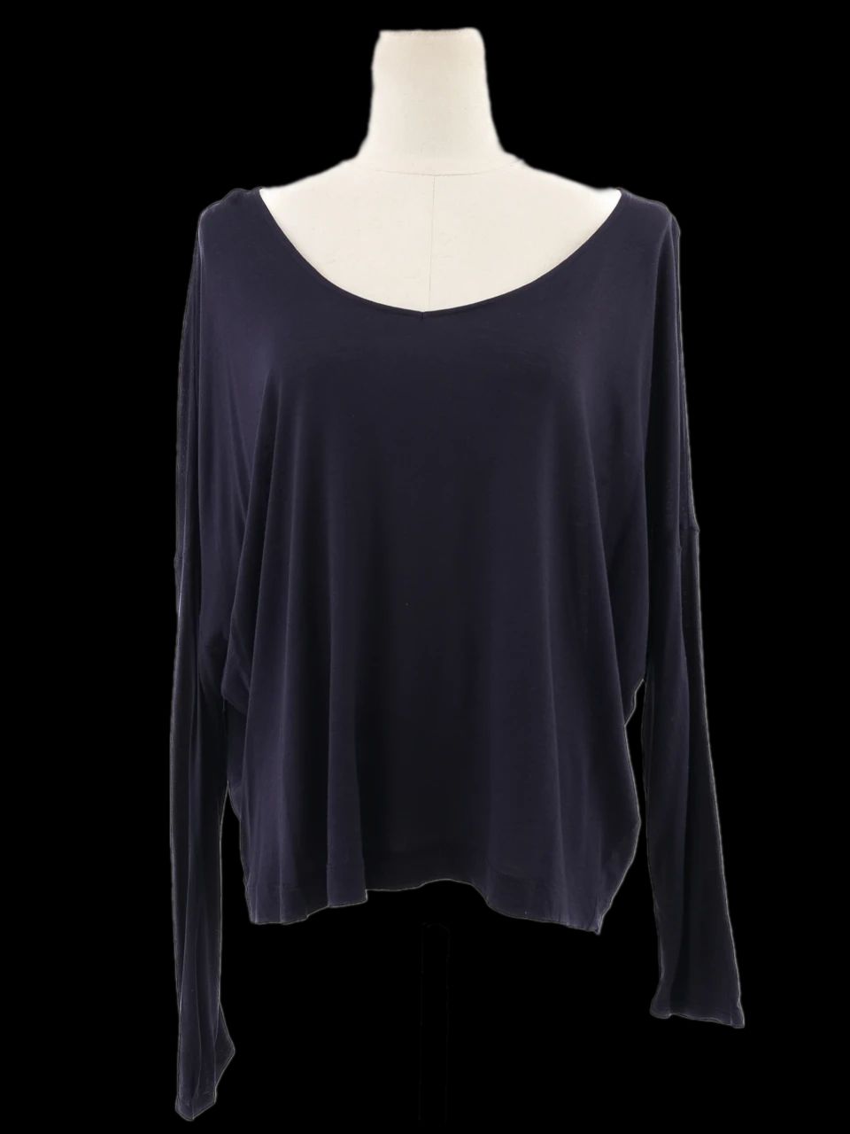 excellent hugo boss blue women's long sleeve shirt size xl