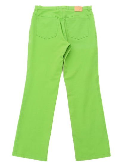 Excellent Escada Green Pants Women's Size M Elastane