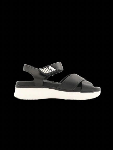 new prada black leather platform sandals size 36.5 with adjustable straps