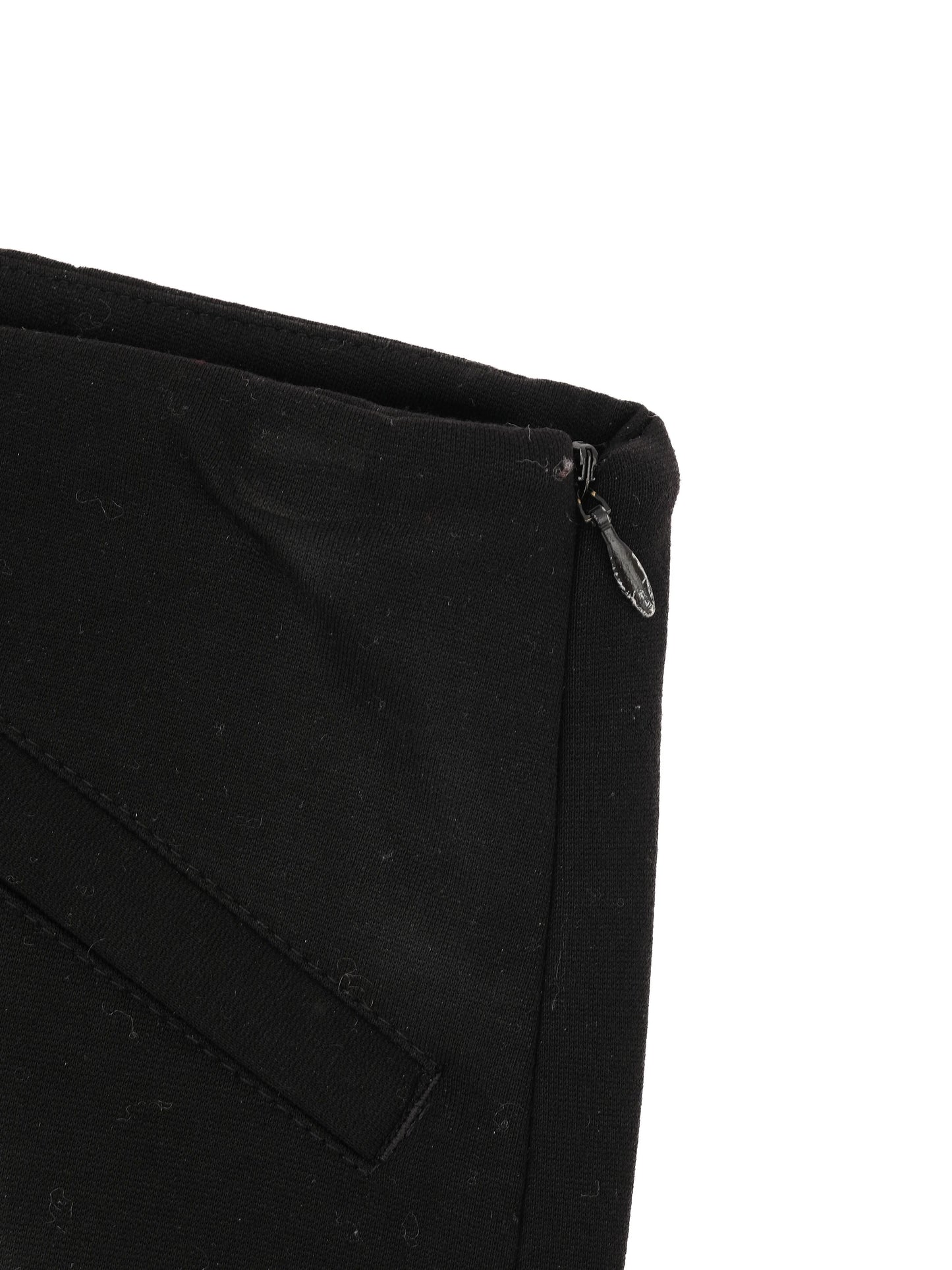 strenesse black pants with zipper details size xs excellent condition