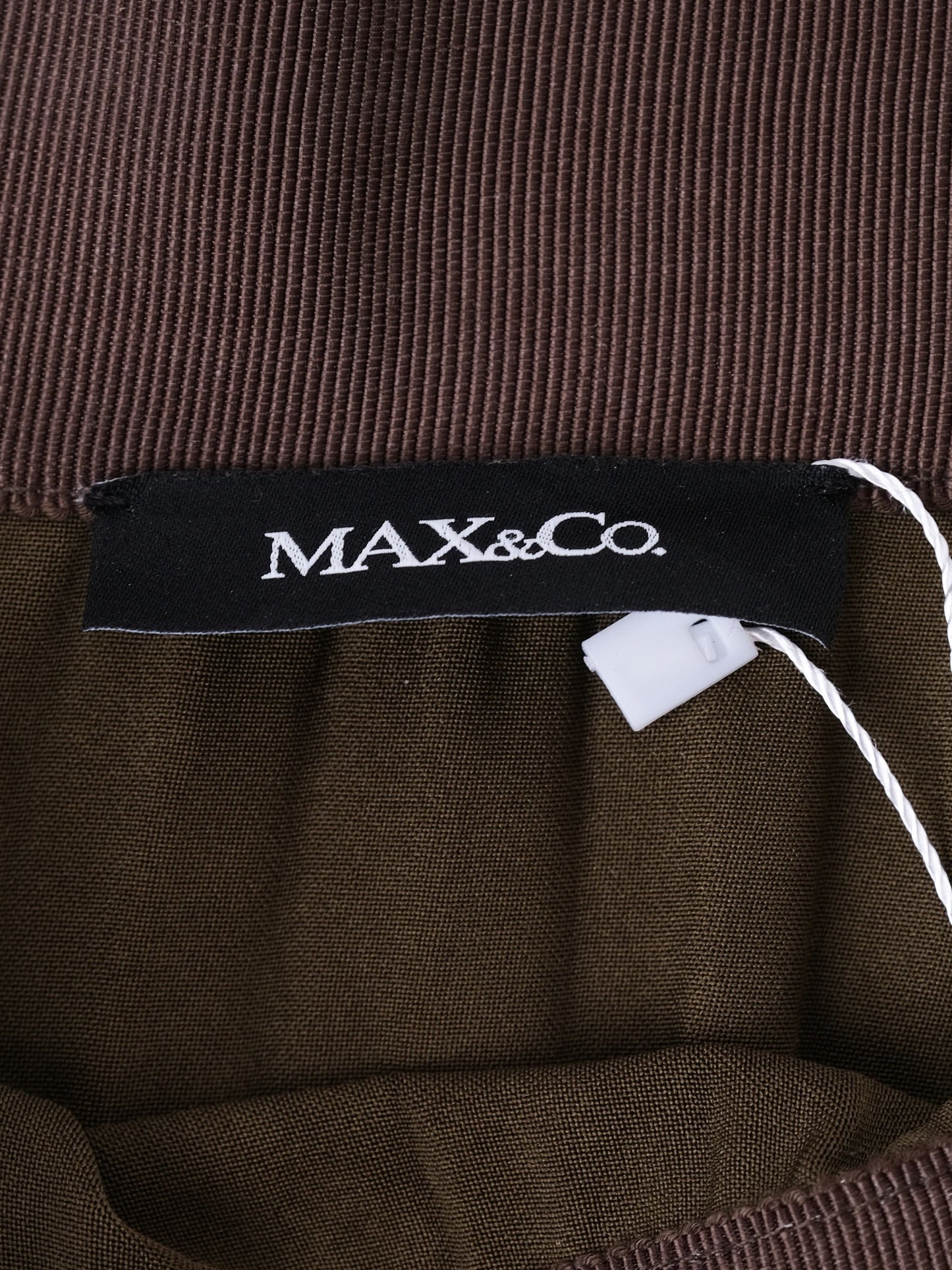 excellent max&co. green pleated skirt faux leather size n/a