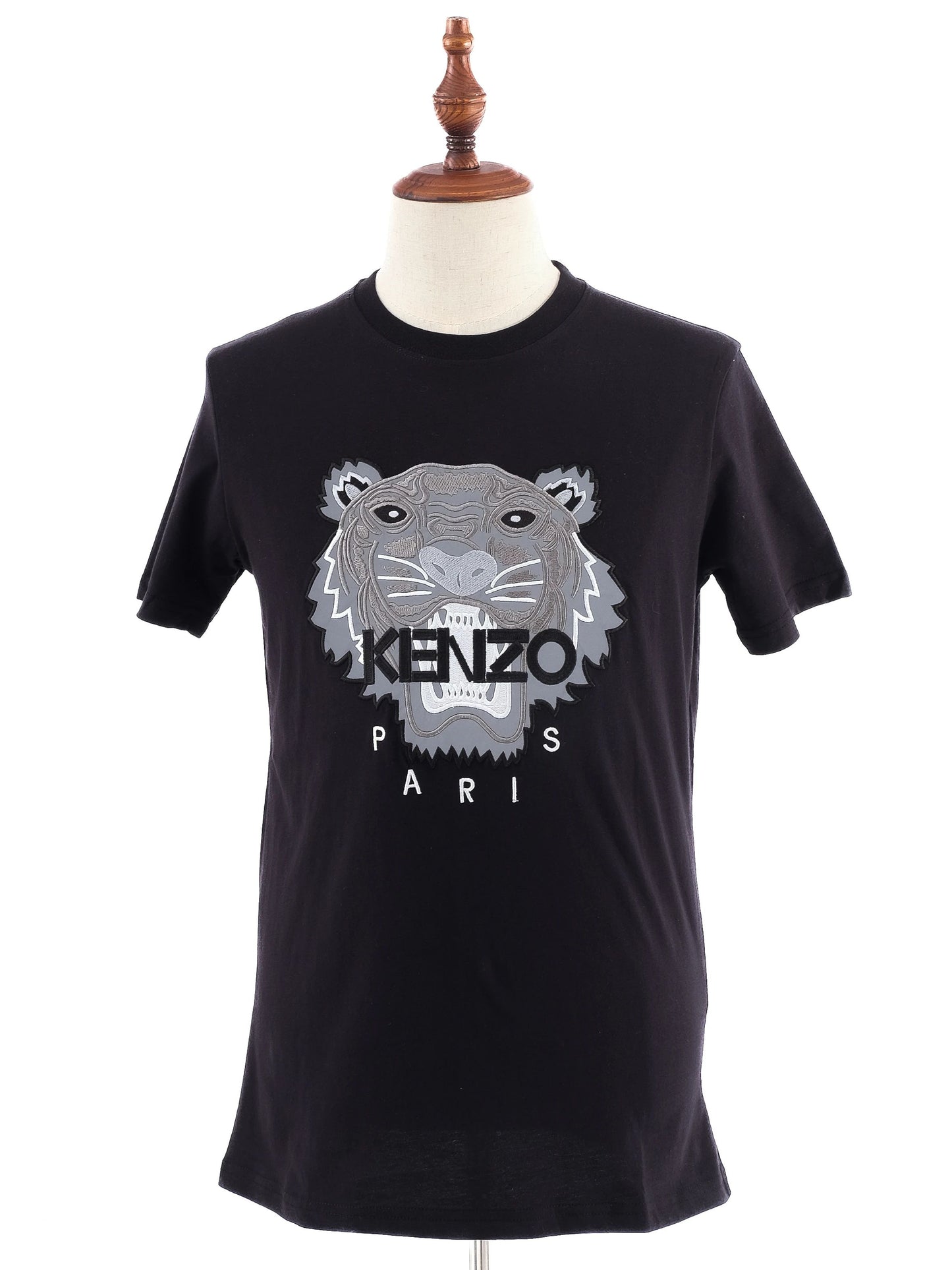 excellent kenzo black graphic tiger t-shirt size s men