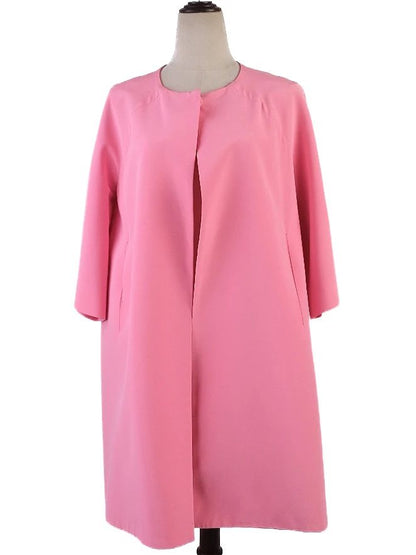 Excellent Gianluca Capannolo Pink Nylon Coat Size L Women