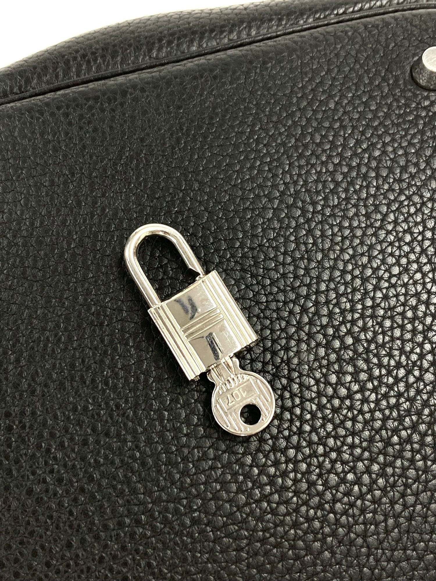 Hermes Black Picotin MM,Taurillon Clemence PHW  C Stamp