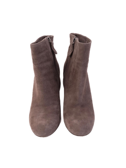 Average Marella Orange Genuine Suede Ankle Boots Size 37