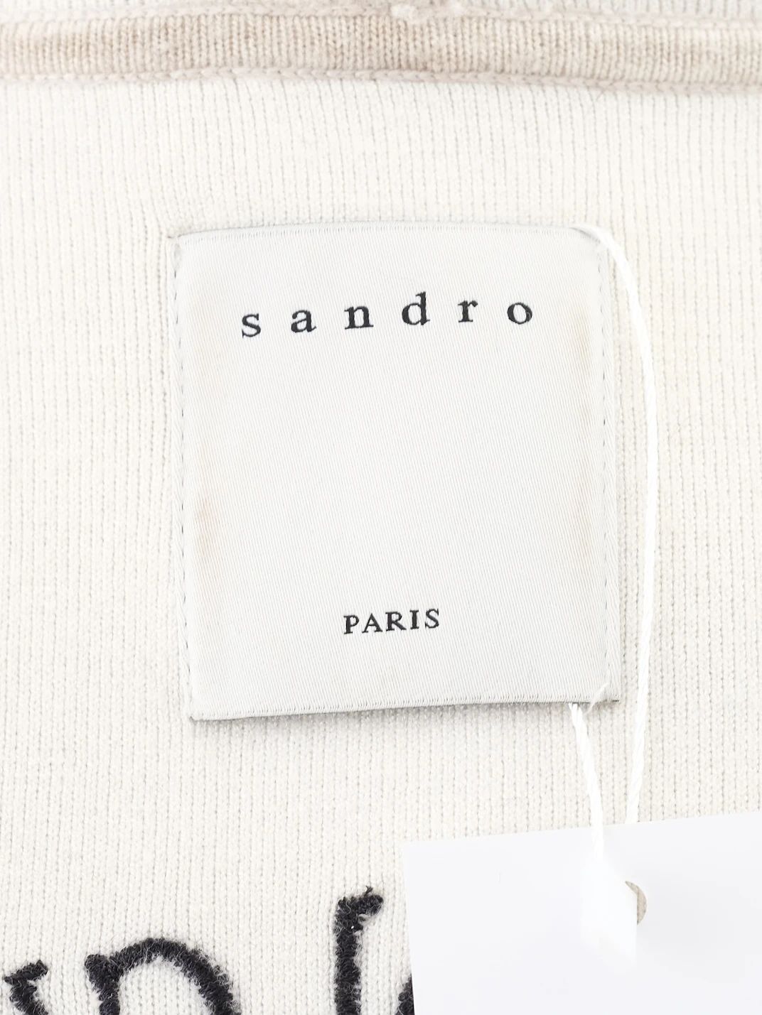good sandro gray wool zip-up hoodie size l with unique design