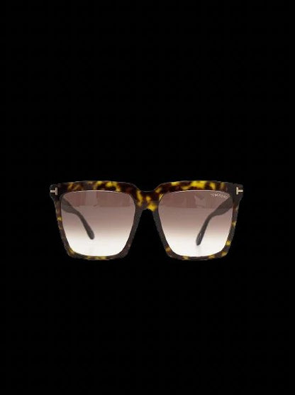 Excellent Tom Ford Tortoiseshell Square Sunglasses Gradient Lenses