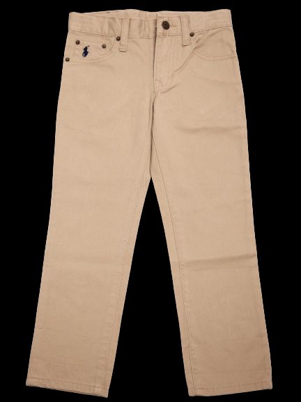 excellent polo ralph lauren green cotton pants size 4 for kids