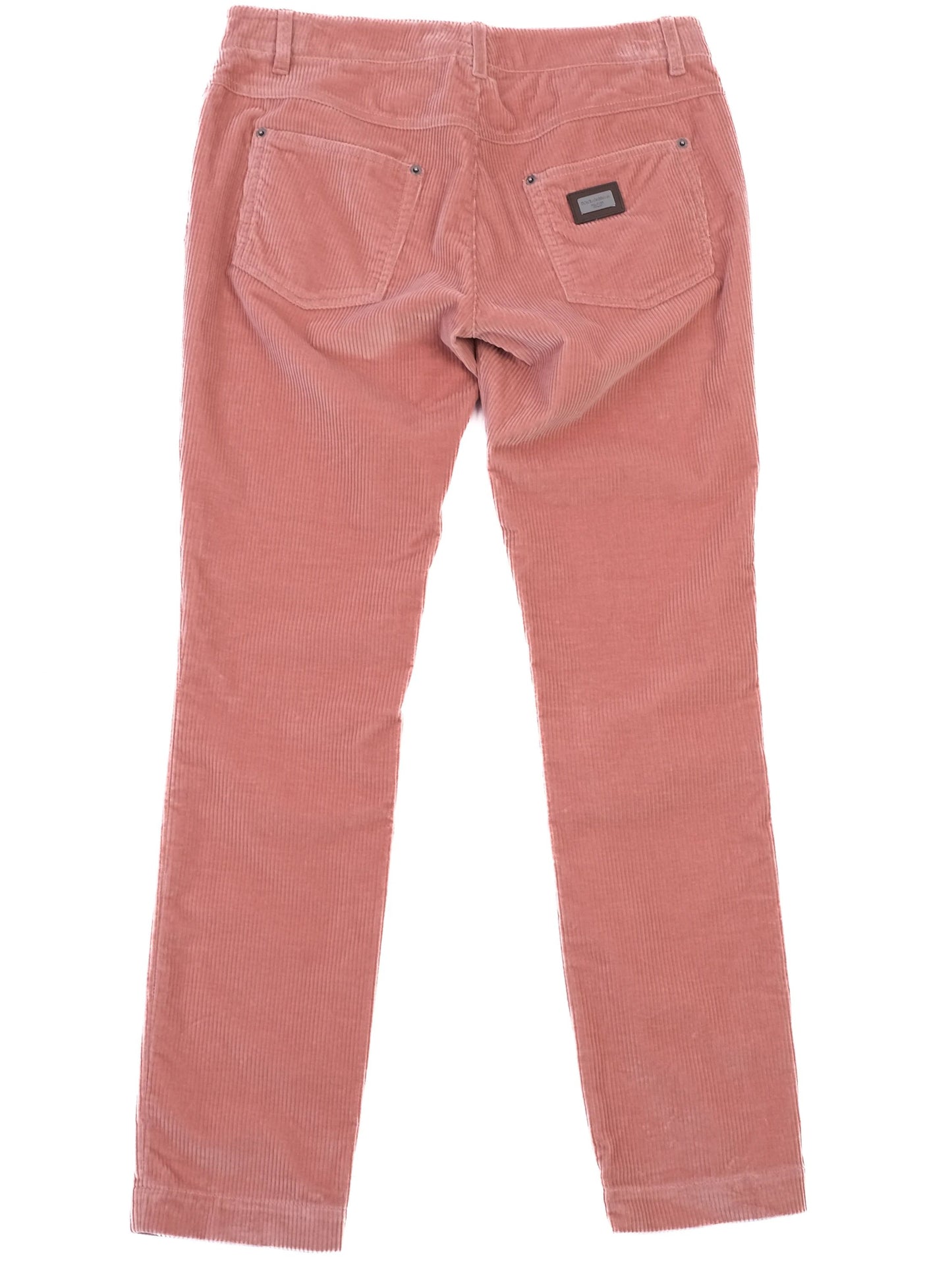 new dolce gabbana pink corduroy pants size l women's