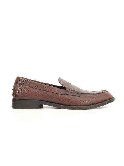 Excellent Tod's Leather Loafers in Orange Size 45 for Men