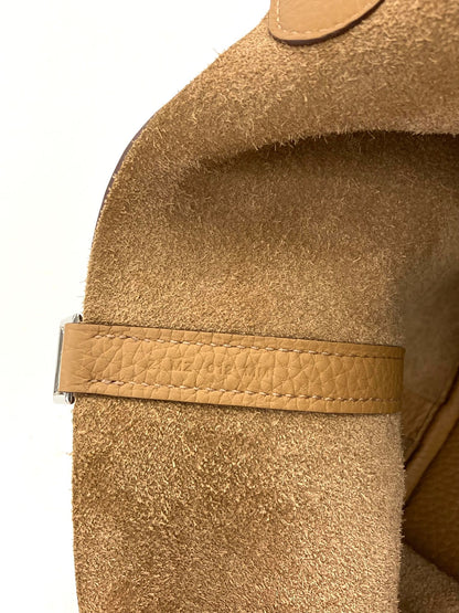 Hermes Beige Picotin MM,Taurillon Clemence PHW  Z Stamp