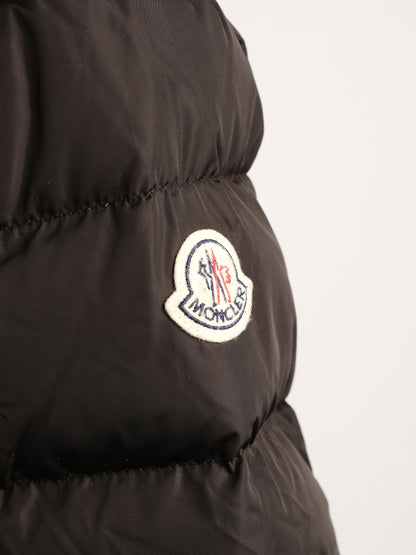 Perfect Moncler Blue Hooded Puffer Coat Nylon Women