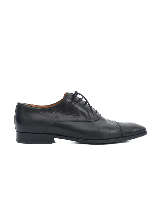 Excellent Moreschi Black Leather Dress Shoes Size 41 for Men