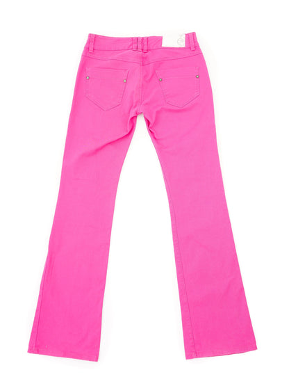 Excellent Pierre Cardin Pink Elastane Pants Size L for Women