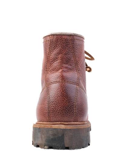 Average Diesel Orange Leather Boots Size 42 for Men