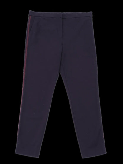 Excellent Escada Sport Blue Viscose Pants with Red Side Stripes XL