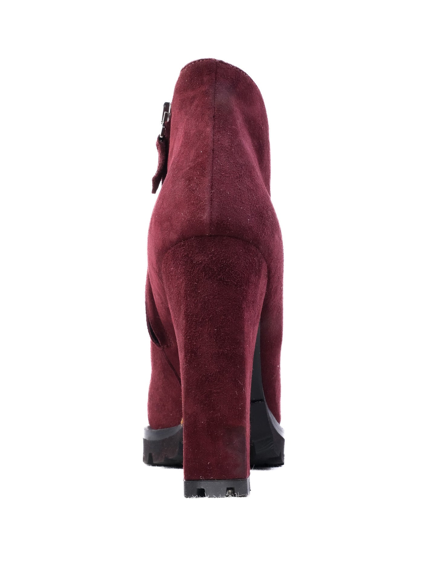 perfect nando muzi red leather high-heeled ankle boots size 37
