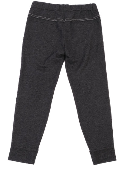 NEW Brunello Cucinelli Gray Cashmere Pants Size S with Drawstring