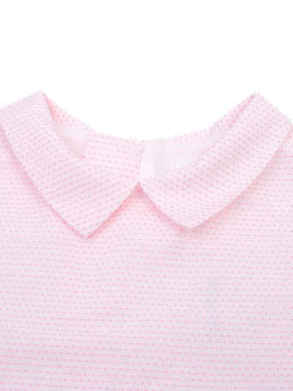 Excellent Bonpoint Pink Short-Sleeved Shirt Size 10 for Kids