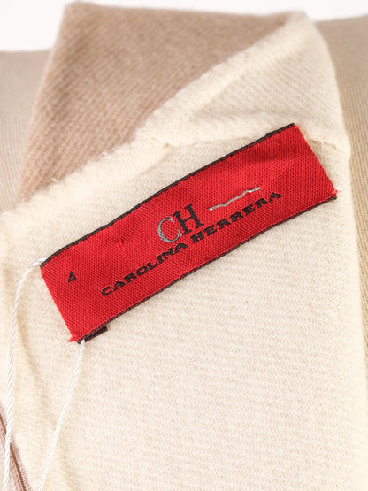 Excellent Carolina Herrera Orange Wool Sheath Dress Size S