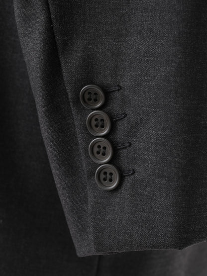 Excellent BRIONI Gray Wool Suit Jacket Size XL for Men