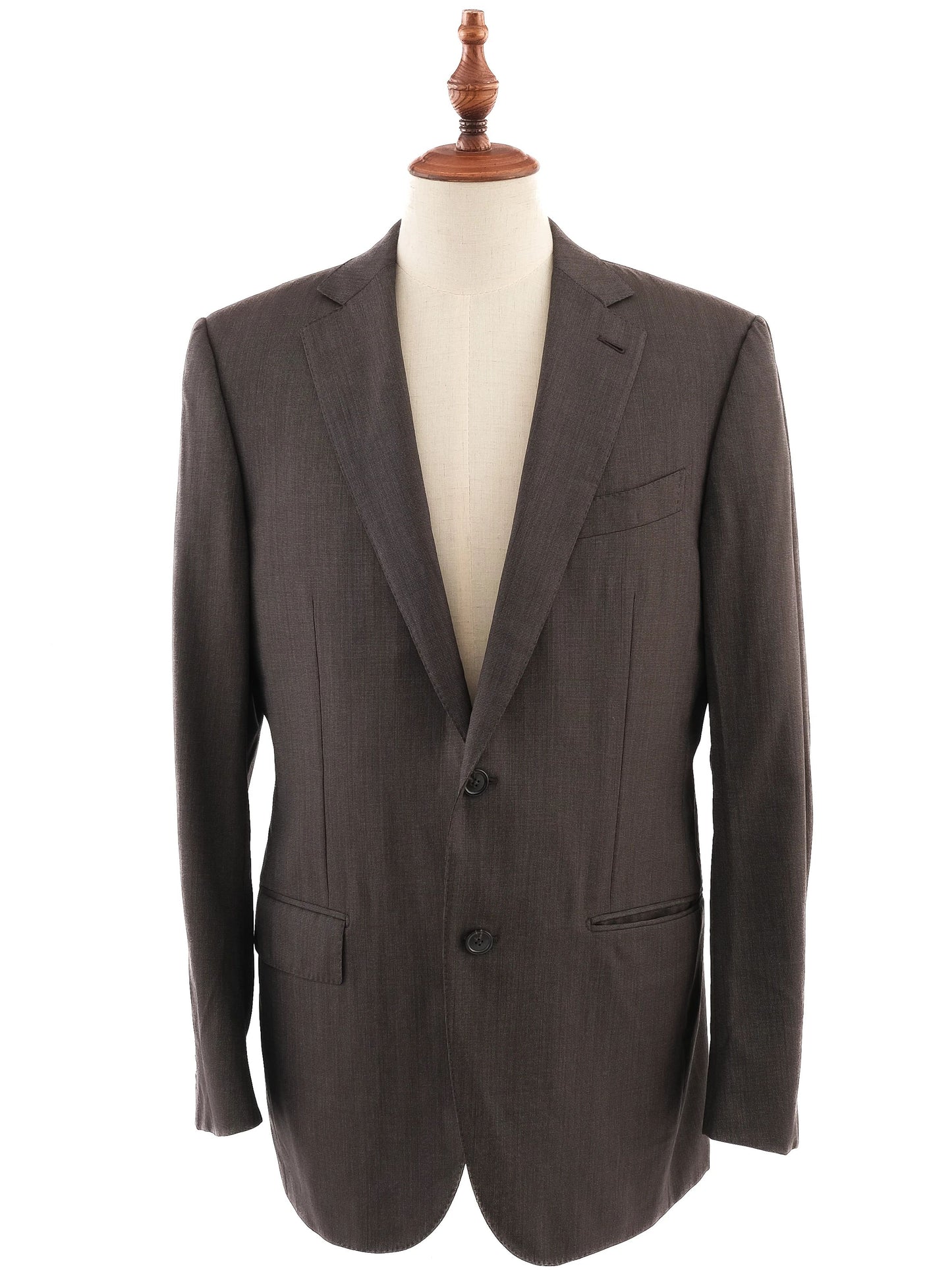 perfect ermenegildo zegna gray wool suit jacket size m
