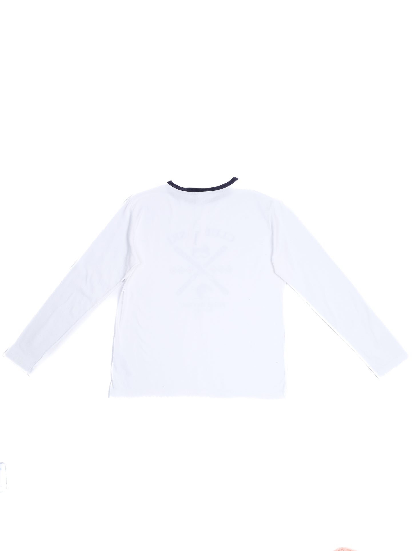 excellent petit bateau white long sleeve t-shirt size 12 - club de ski