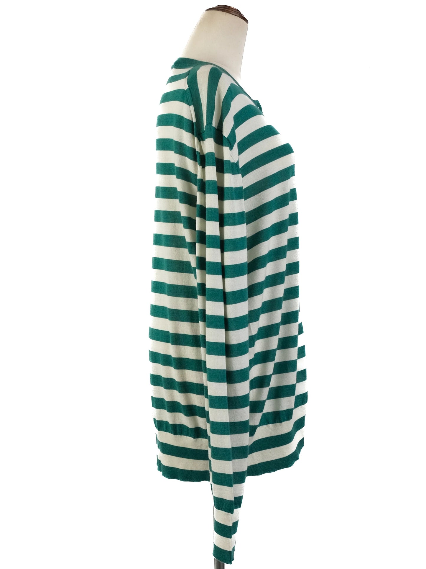 excellent dolce gabbana green silk cardigan size m with pineapple detail