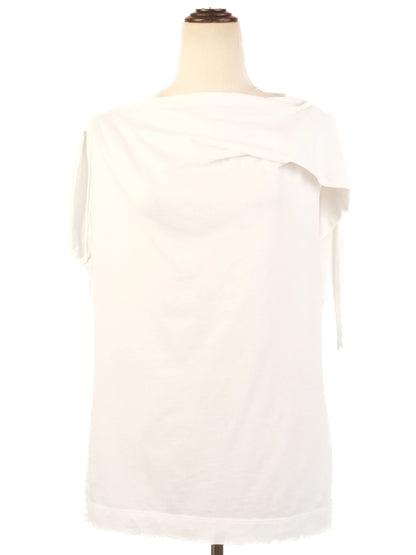Excellent Dries Van Noten White Sleeveless Blouse Size L