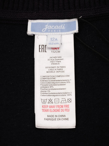 Excellent Jacadi Blue Jacket Size 12A Polyester Zippered Kid's Wear
