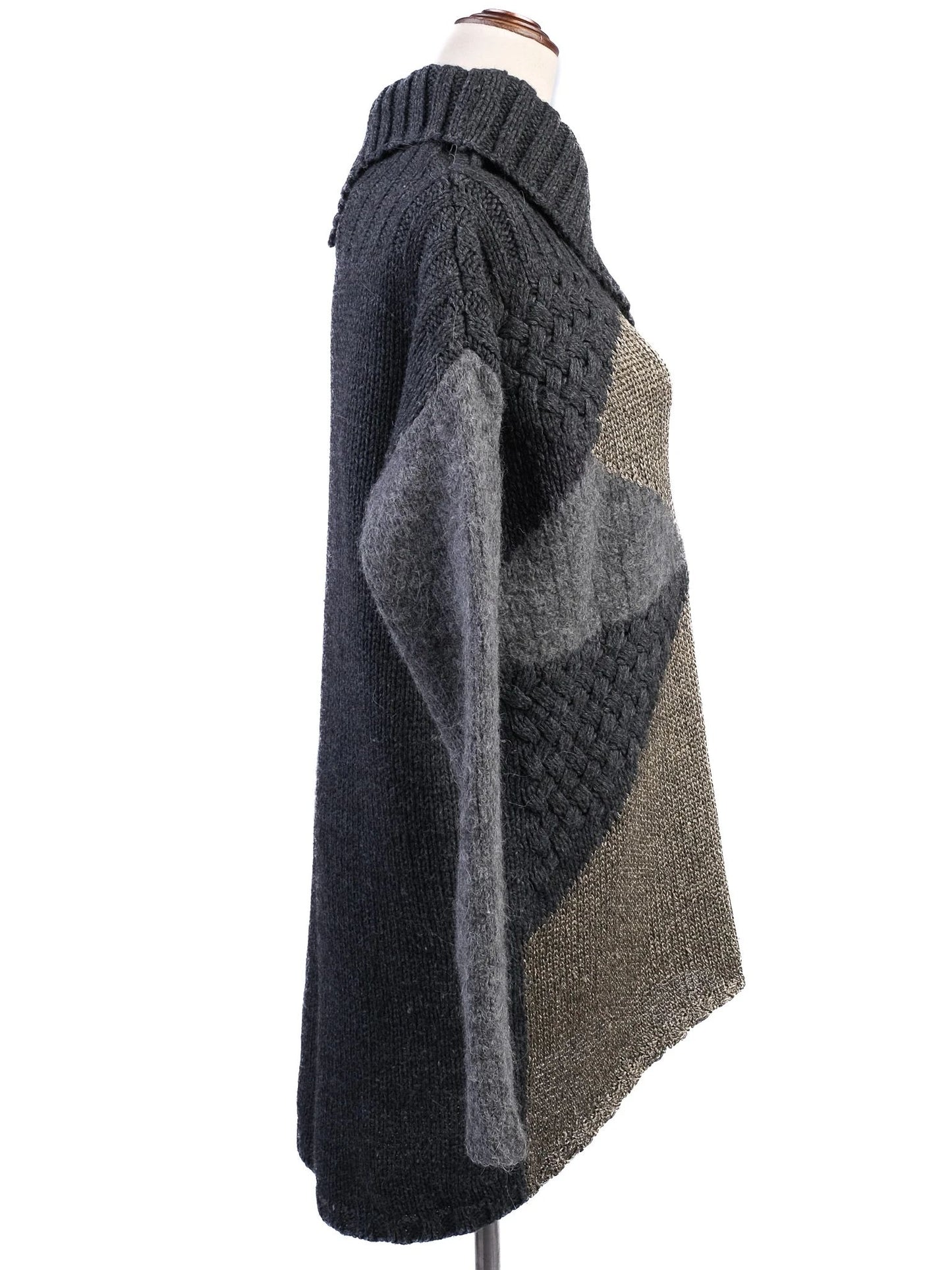 excellent pinko knitted sweater size s combined wool design