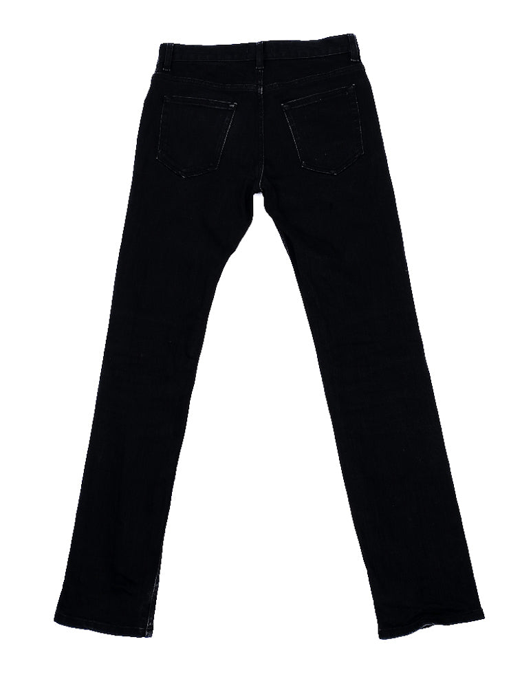 excellent prada black cotton jeans women's size n/a