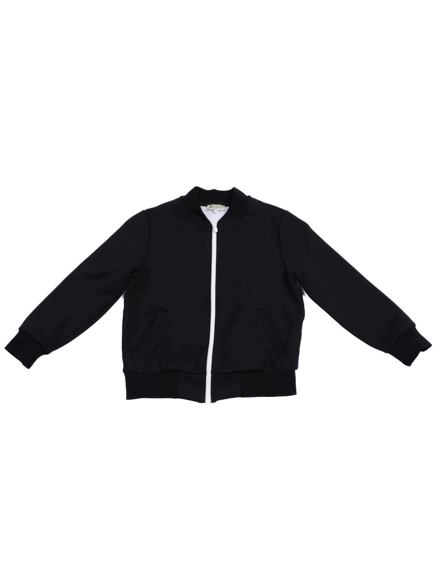 excellent kenzo kids black nylon tracksuit set size 5
