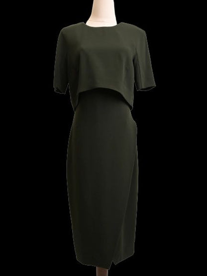 Sportmax Excellent Condition Green Viscose Dress Size M