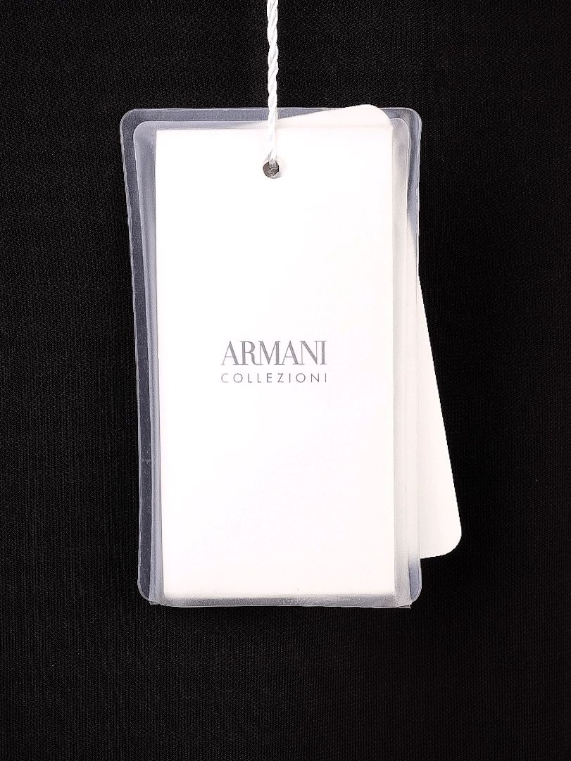 new armani collezioni black sleeveless top size s with embellishments