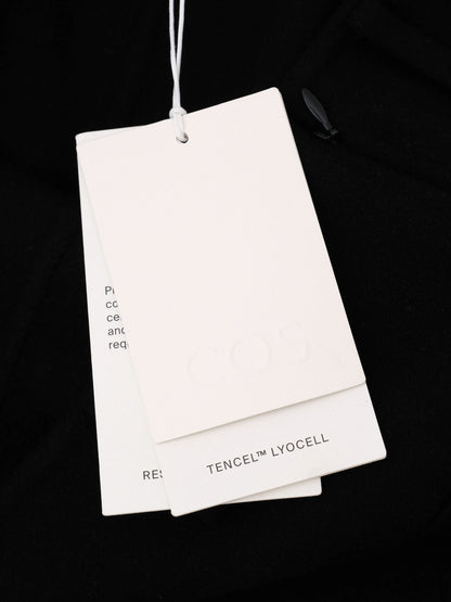 NEW COS Black Wool Skirt With Slit Size M
