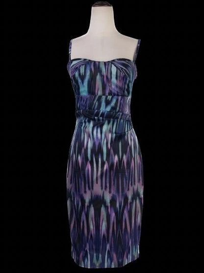 Karen Millen Sleeveless Dress Excellent Condition Abstract Print